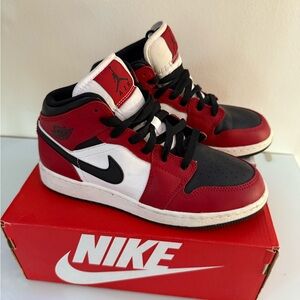 Nike Kids Sneakers Red Black White